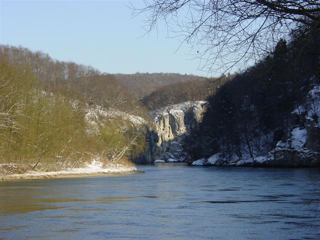 Donaudurchbruch im Winter